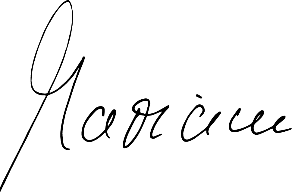 Handschriftliche Unterschrift von Mariam